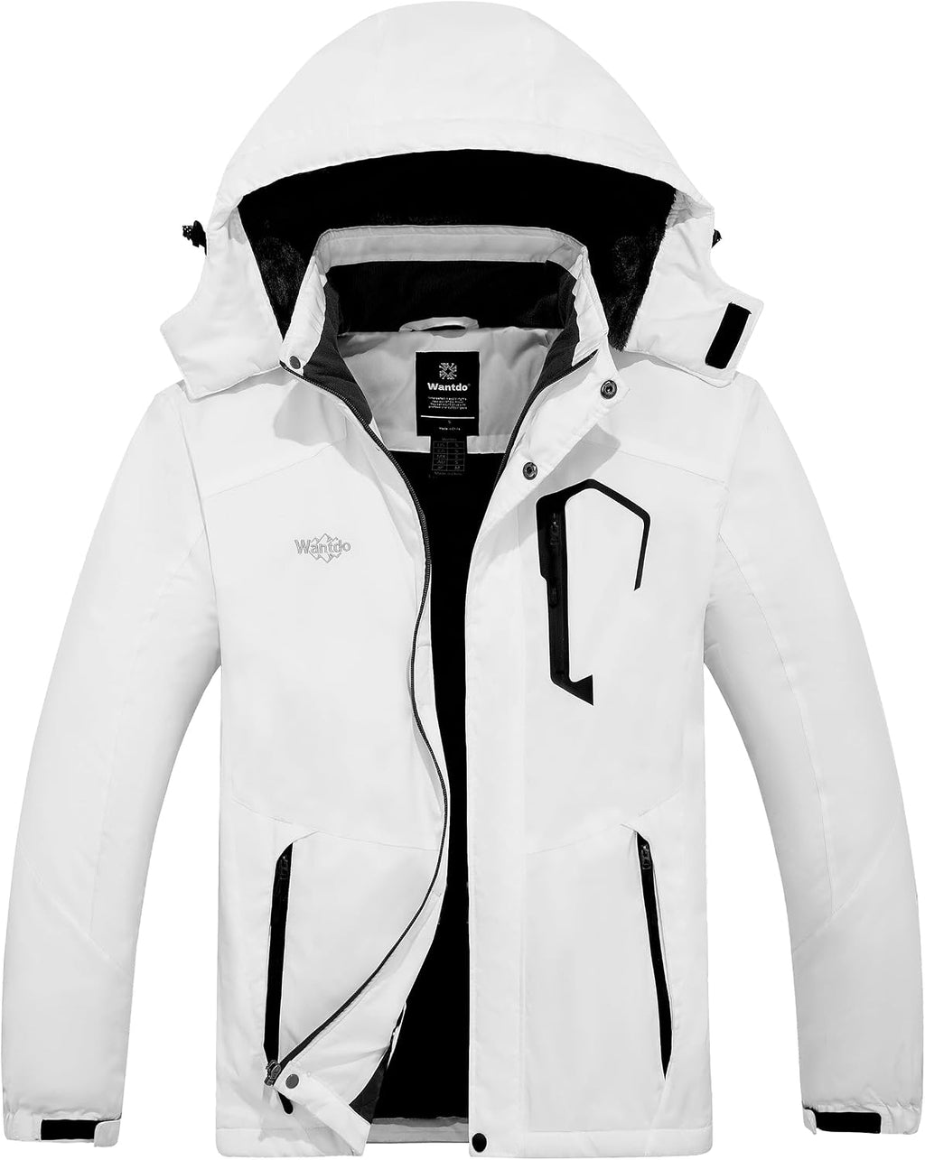 Men'S Softshell Waterproof Polar Fleece Breathable Climbing Ski Coat