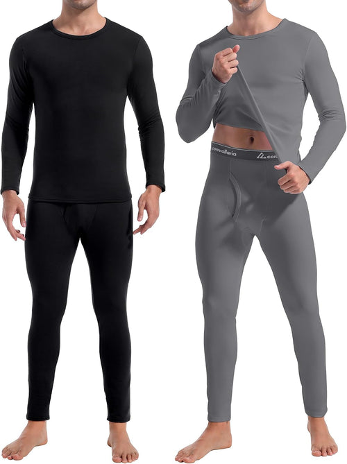2 or 3 Sets Thermal Underwear for Men Long Johns Base Layer Cold Weather