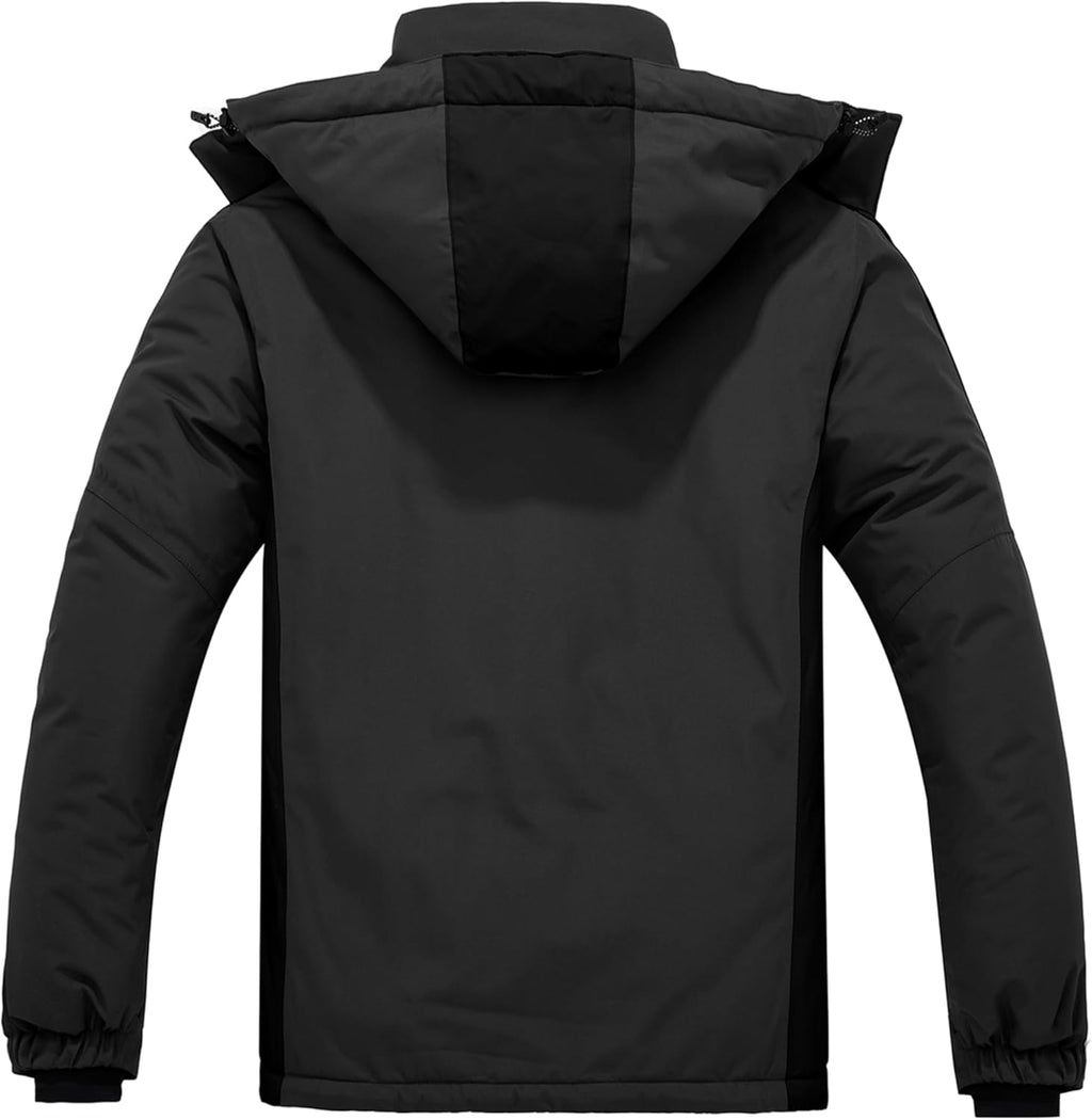 Men'S Mountain Waterproof Ski Jacket Warm Winter Snowboarding Jacket Snow Rain Coat