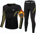 Men'S Thermal Underwear Performance Tactical Sports Shapewear Thermal Set