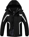 Men'S Mountain Waterproof Ski Jacket Warm Winter Snowboarding Jacket Snow Rain Coat