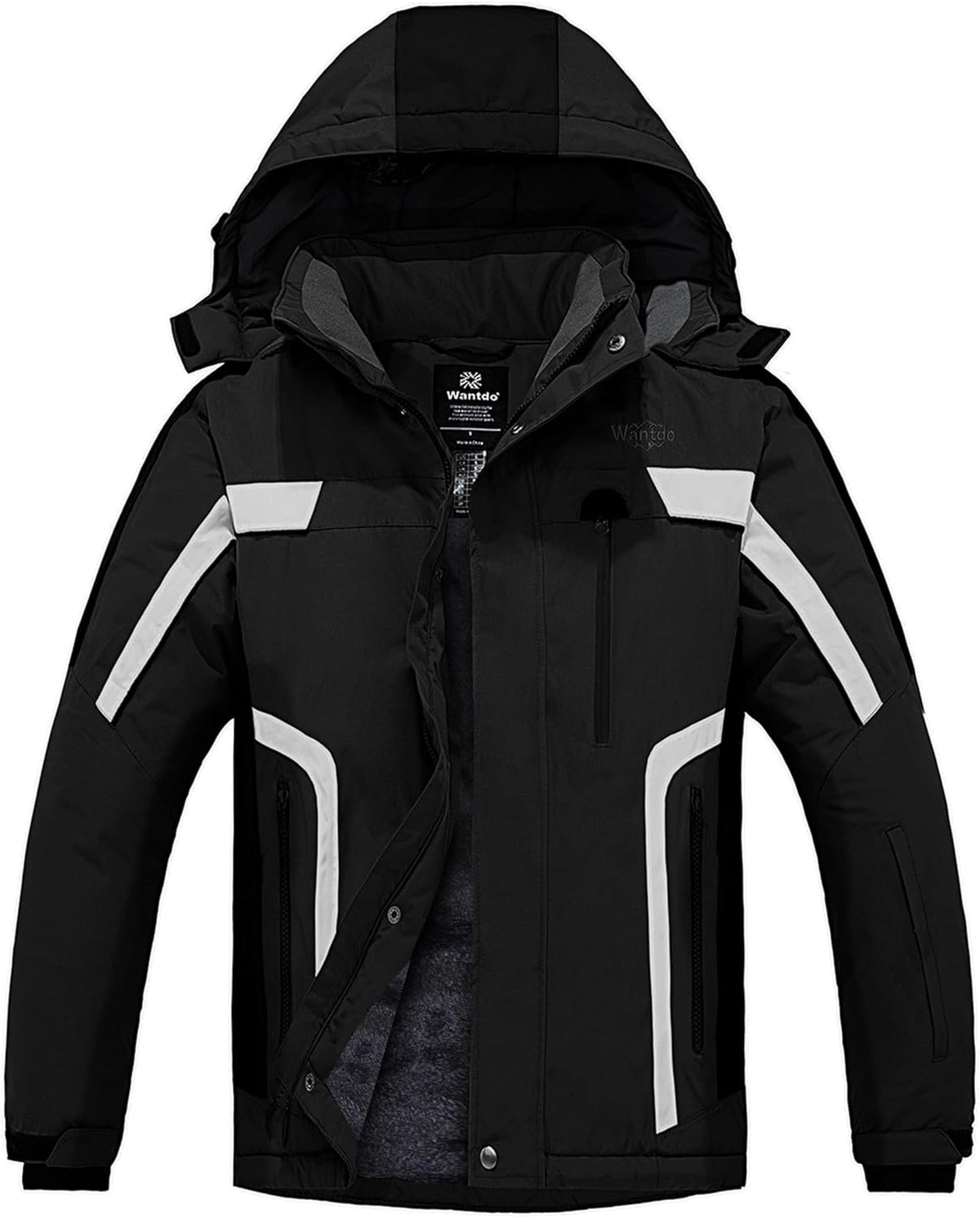 Men'S Mountain Waterproof Ski Jacket Warm Winter Snowboarding Jacket Snow Rain Coat